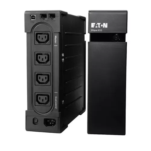 obrázek produktu Eaton UPS Ellipse ECO 650 IEC, 650VA, TEL/FAX, LAN, Rack/Tower, 3 zálohovaní +1 chráněný výstup - černá
