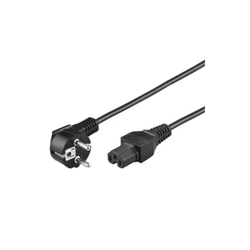 obrázek produktu PremiumCord Kabel síťový 230V k počítači 2m IEC 320 C15 konektor s drážkou - černá