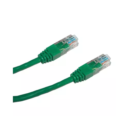 obrázek produktu DATACOM PATCH KABEL UTP CAT5E 0,25m zelený - zelená