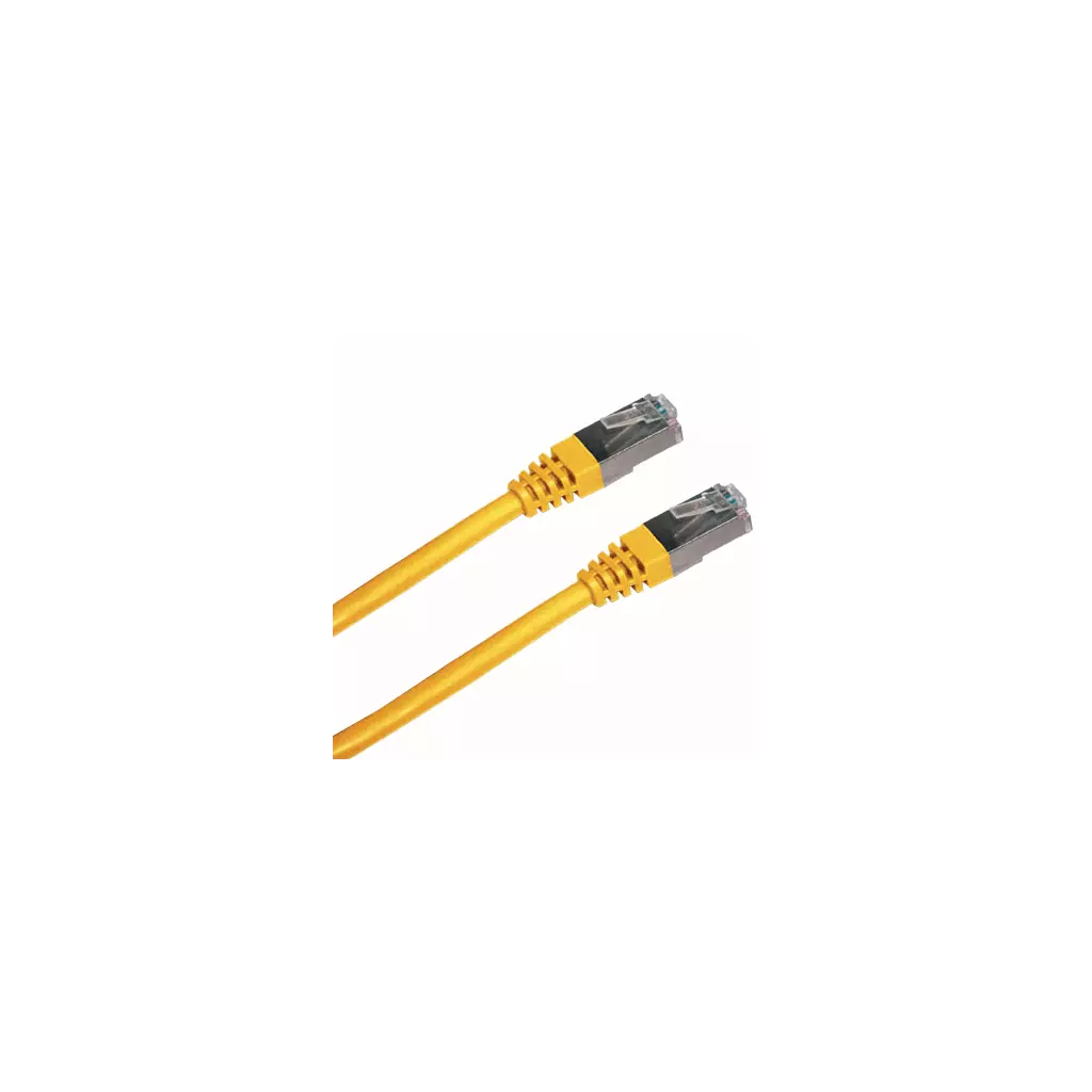 Obrázek produktu DATACOM PATCH KABEL FTP CAT5E 0,5m žlutý stíněný - žlutá