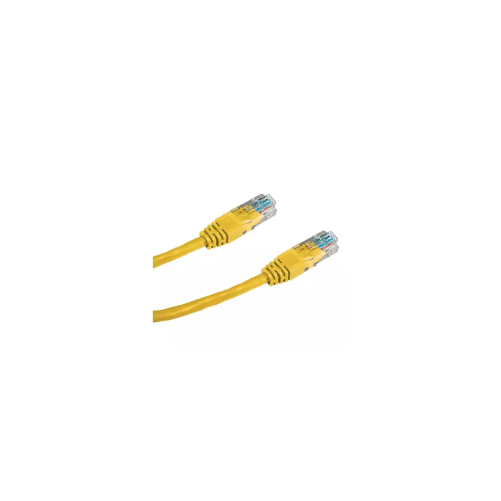 Obrázek produktu DATACOM PATCH KABEL UTP CAT6 0.25m žlutý - žlutá
