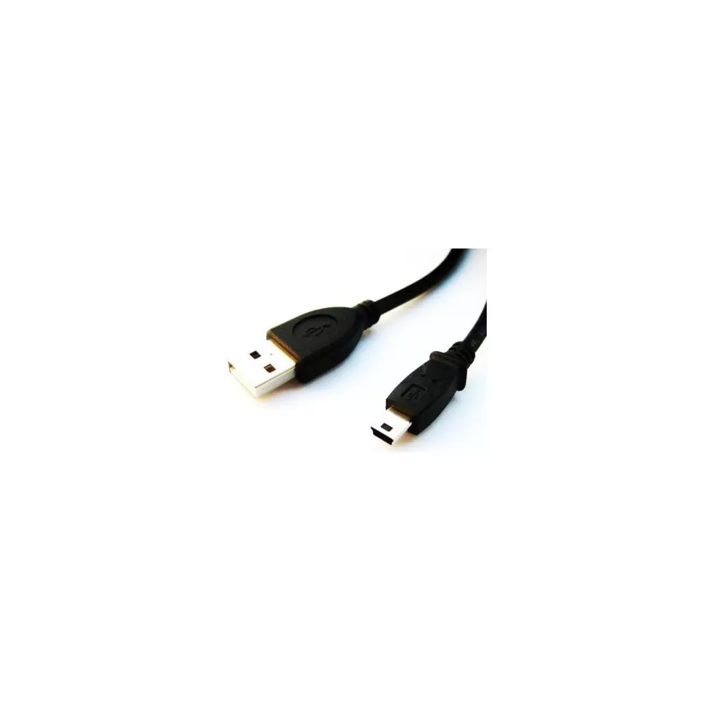 Obrázek produktu Kabel CABLEXPERT USB A-MINI 5PM 2.0 1,8m HQ Black, zlacené kontakty
