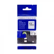 obrázek produktu PRINTLINE kompatibilní páska s Brother TZE-FA3, 12mm, modrý tisk /bílý podkl, zažehlovací