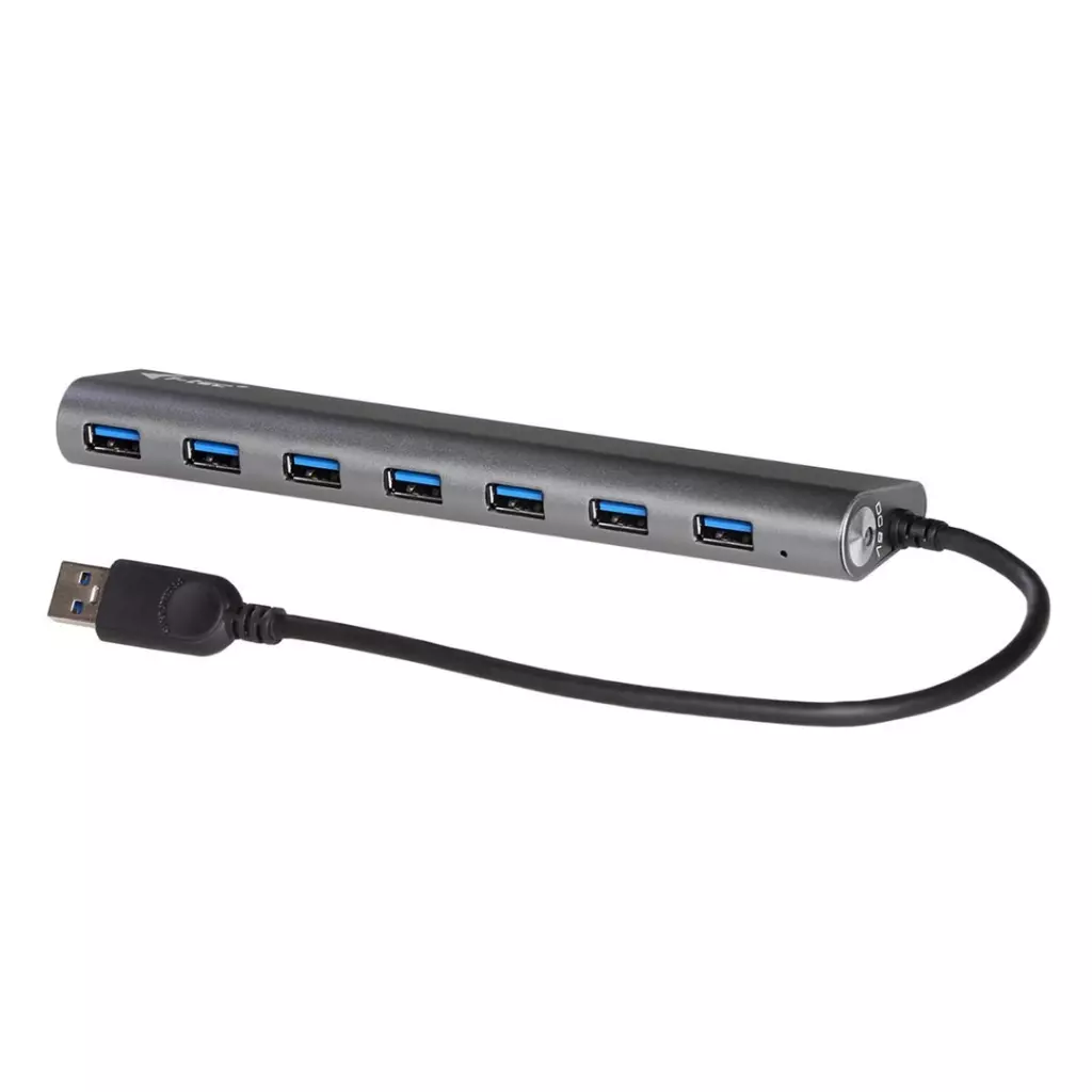Obrázek produktu i-tec USB 3.0 Metal Charging HUB 7 Port - stříbrná