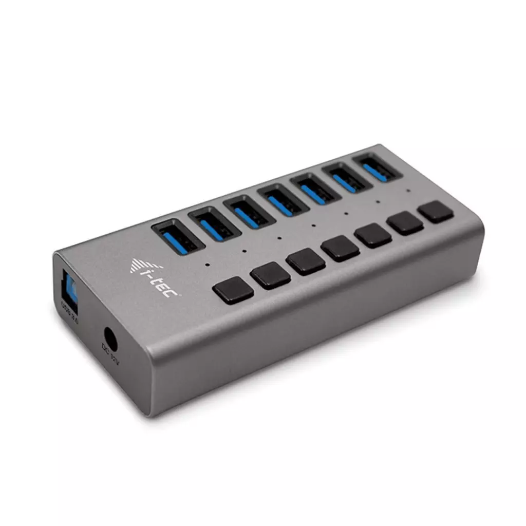 Obrázek produktu i-tec USB 3.0 Charging HUB 7port + Power Adapter 36W - šedá