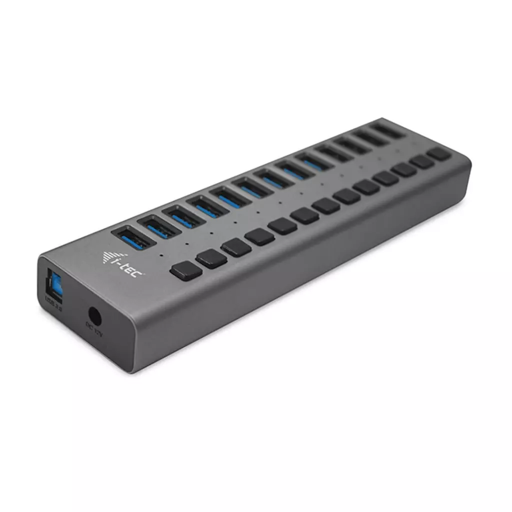 Obrázek produktu i-tec USB 3.0 Charging HUB 13 port + Power Adapter 60W - šedá