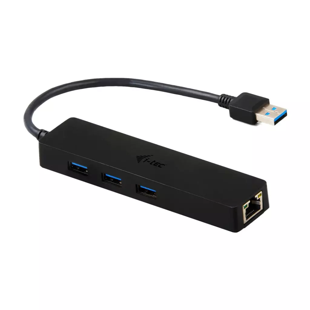 Obrázek produktu i-tec USB 3.0 SLIM HUB 3 Port With Gigabit LAN - černá