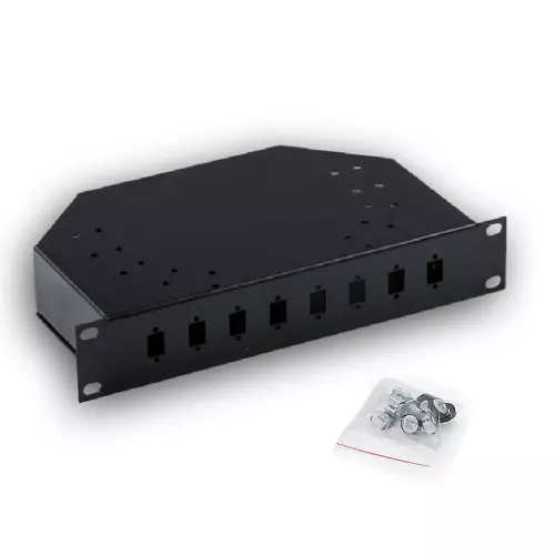 obrázek produktu TRITON 10" optická vana pro 8 spojek simplex SC 1U černá