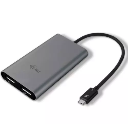 obrázek produktu i-tec THUNDERBOLT™ 3 Dual Display Port adaptér - šedá