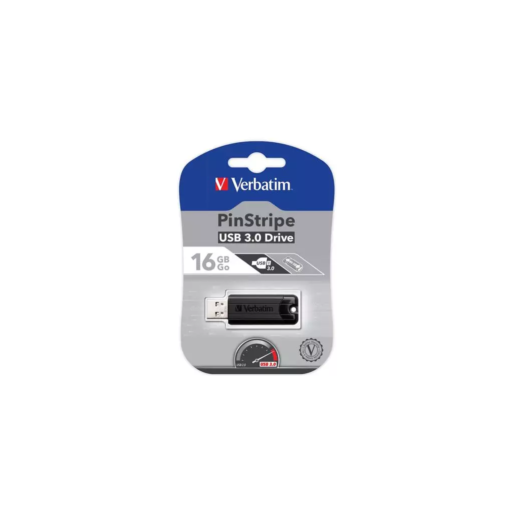 Obrázek produktu Verbatim PinStripe, 16GB - černá