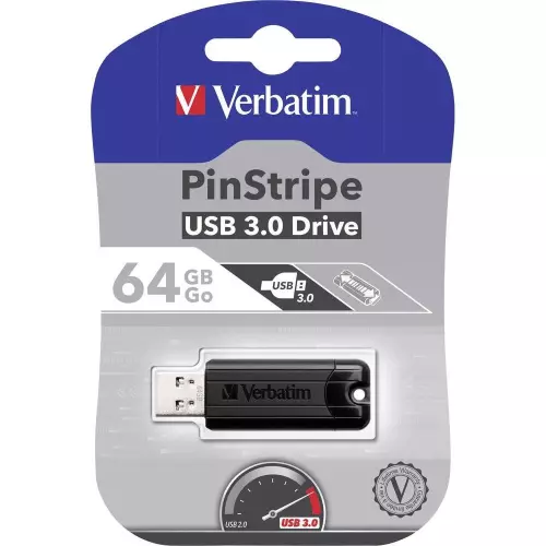 obrázek produktu Verbatim PinStripe, 64GB - černá