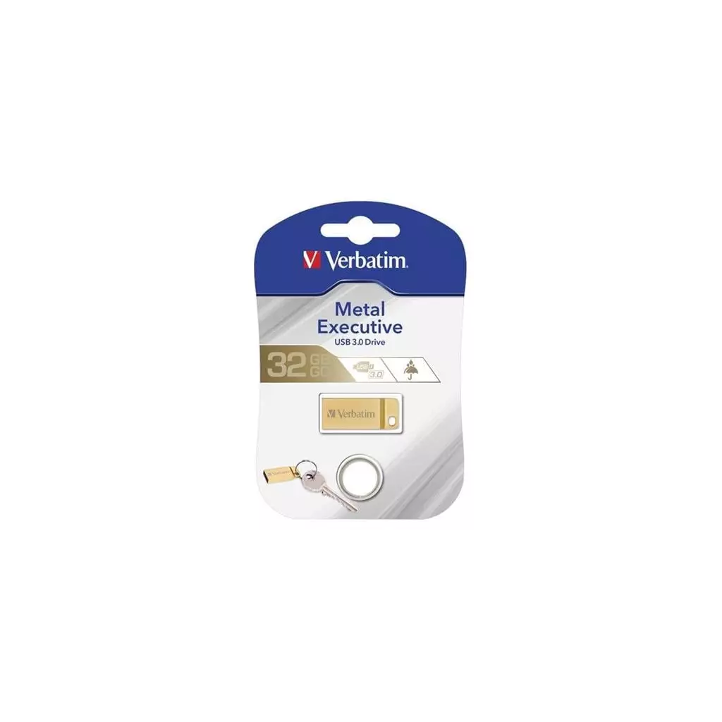 Obrázek produktu Verbatim Metal Executive, 32GB, zlatý - zlatá