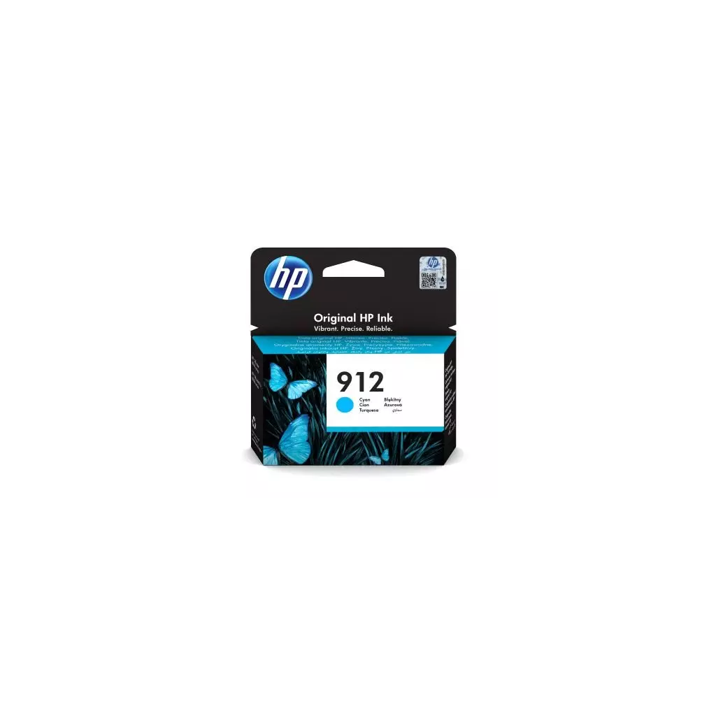 Obrázek produktu HP 912 Azurová (3YL77AE) - originální - azurová/cyan
