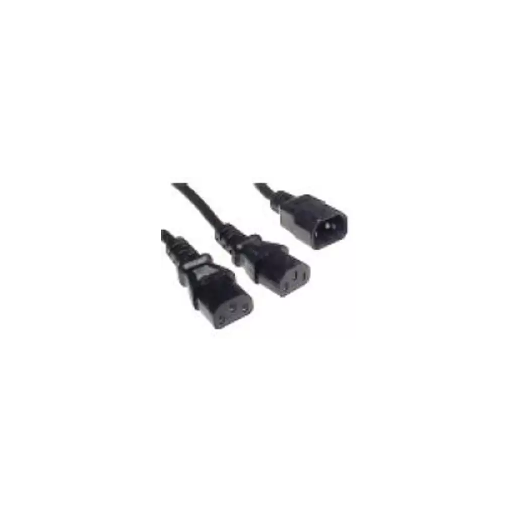 Obrázek produktu PremiumCord Kabel síťový 230V, Y-kabel prodlužovací M-2x F