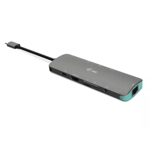 obrázek produktu i-TEC USB-C Metal Nano Docking Station 4K HDMI LAN + Power Delivery 100W - stříbrná