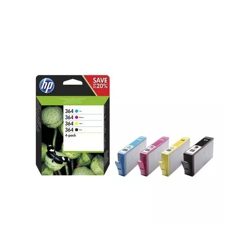 obrázek produktu HP Combo Pack 364 - 4ks (N9J73AE) - originální - černá/black