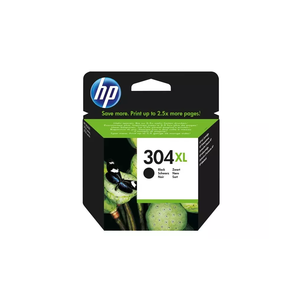 Obrázek produktu HP 304XL Black (N9K08AE) - originální - černá/black