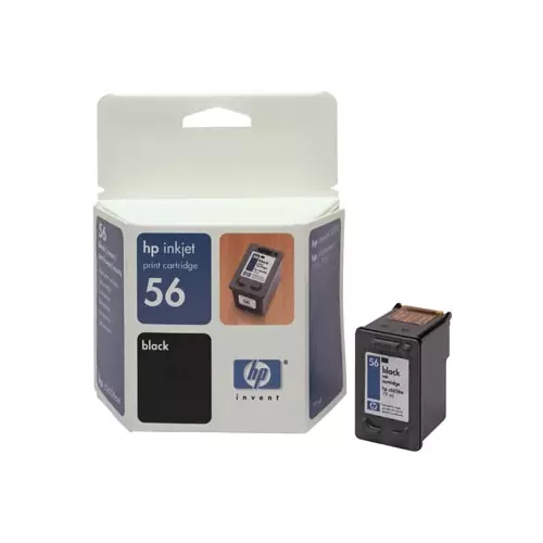 obrázek produktu HP 56 Black (19ml) pro DJ 5550, PS 7x50 (C6656AE) - originální - černá/black