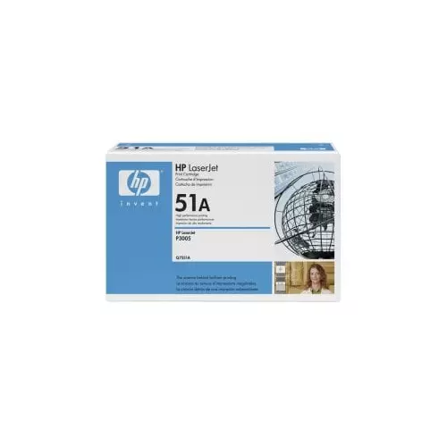 obrázek produktu HP 51A Black Toner (6500 stran) pro LJ P3005/M3035/M3027, Q7551A - originální