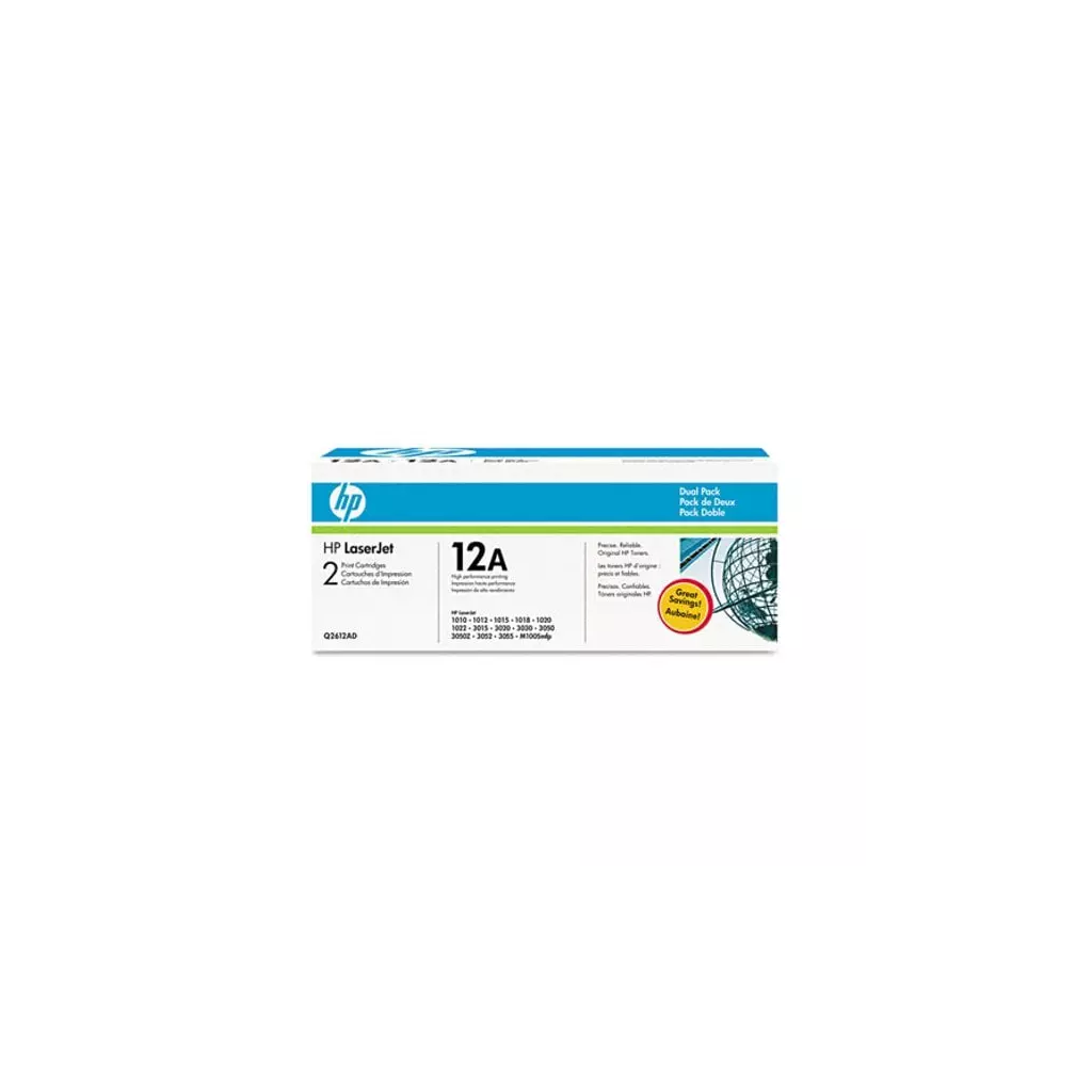 Obrázek produktu HP 12A DualPack Black Q2612AD