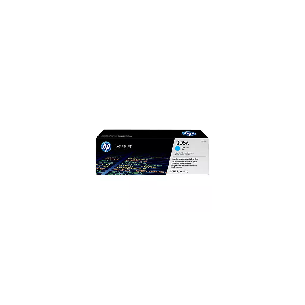 Obrázek produktu HP 305A Cyan/Azurová Toner (2600 stran) pro LJP 300/400 M475, CE411A - originální