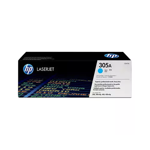 obrázek produktu HP 305A Cyan/Azurová Toner (2600 stran) pro LJP 300/400 M475, CE411A - originální