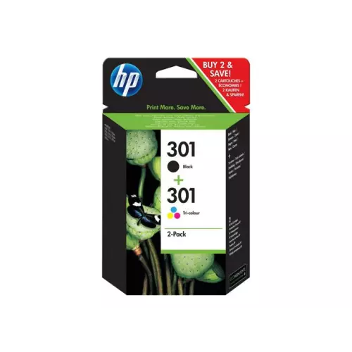 obrázek produktu HP Combo Pack 301 (N9J72AE) - originální - černá/black