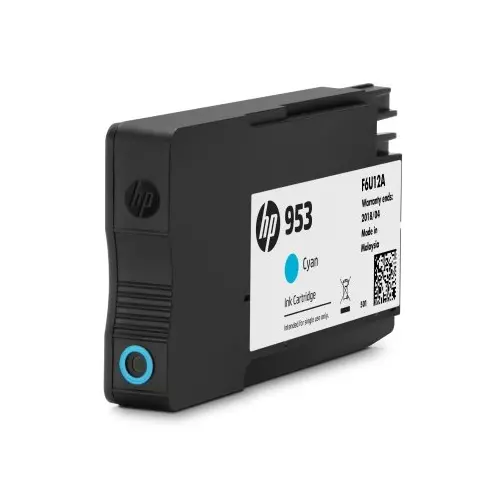 obrázek produktu HP 953 azurová inkoustová kazeta (F6U12AE) - azurová/cyan