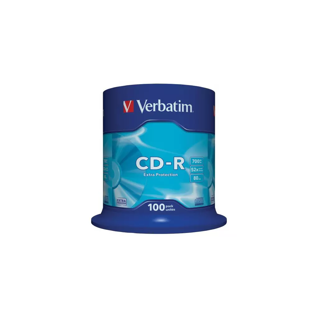 Obrázek produktu Verbatim CD-R 48x, 700MB, 100 ks (Spindl)