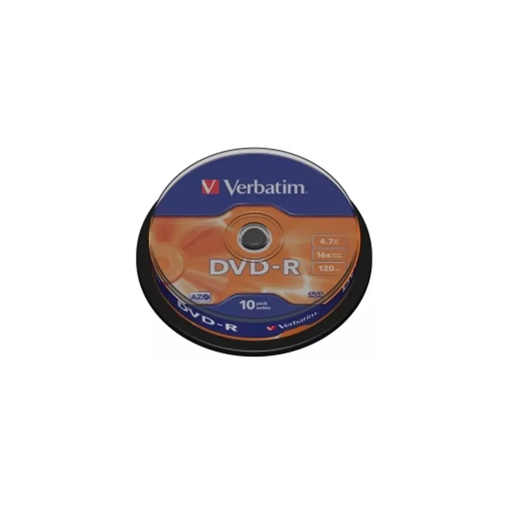 Obrázek produktu DVD-R VERBATIM 4,7GB  16x SPINDL (10pack)
