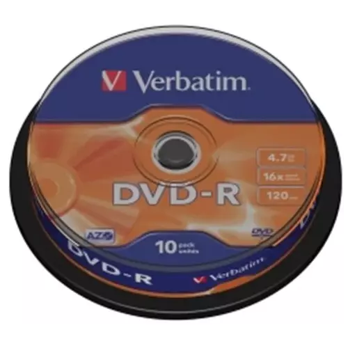 obrázek produktu DVD-R VERBATIM 4,7GB  16x SPINDL (10pack)