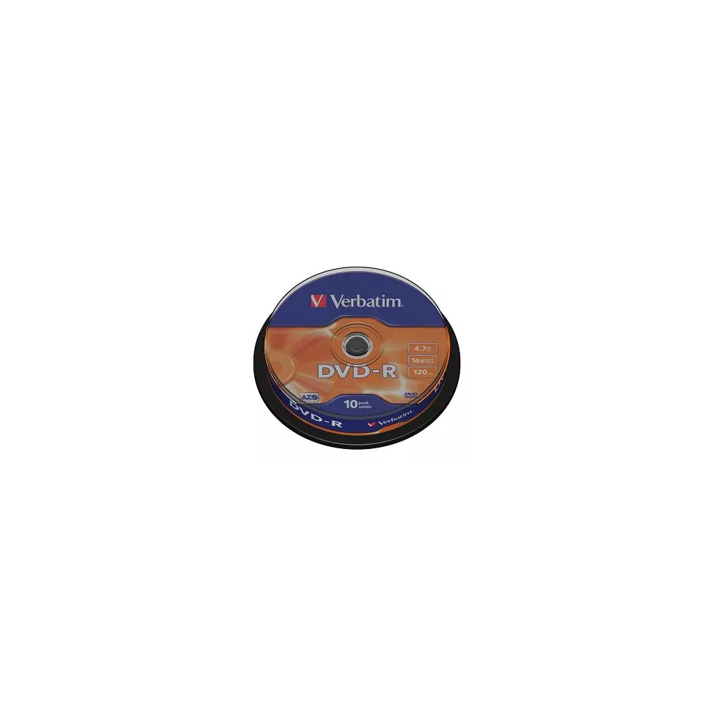 Obrázek produktu Verbatim DVD-R 16x, 4,7GB, 10 ks (Spindl)