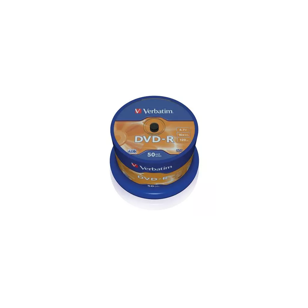 Obrázek produktu Verbatim DVD-R 16x, 4,7GB, 50 ks (Spindl)