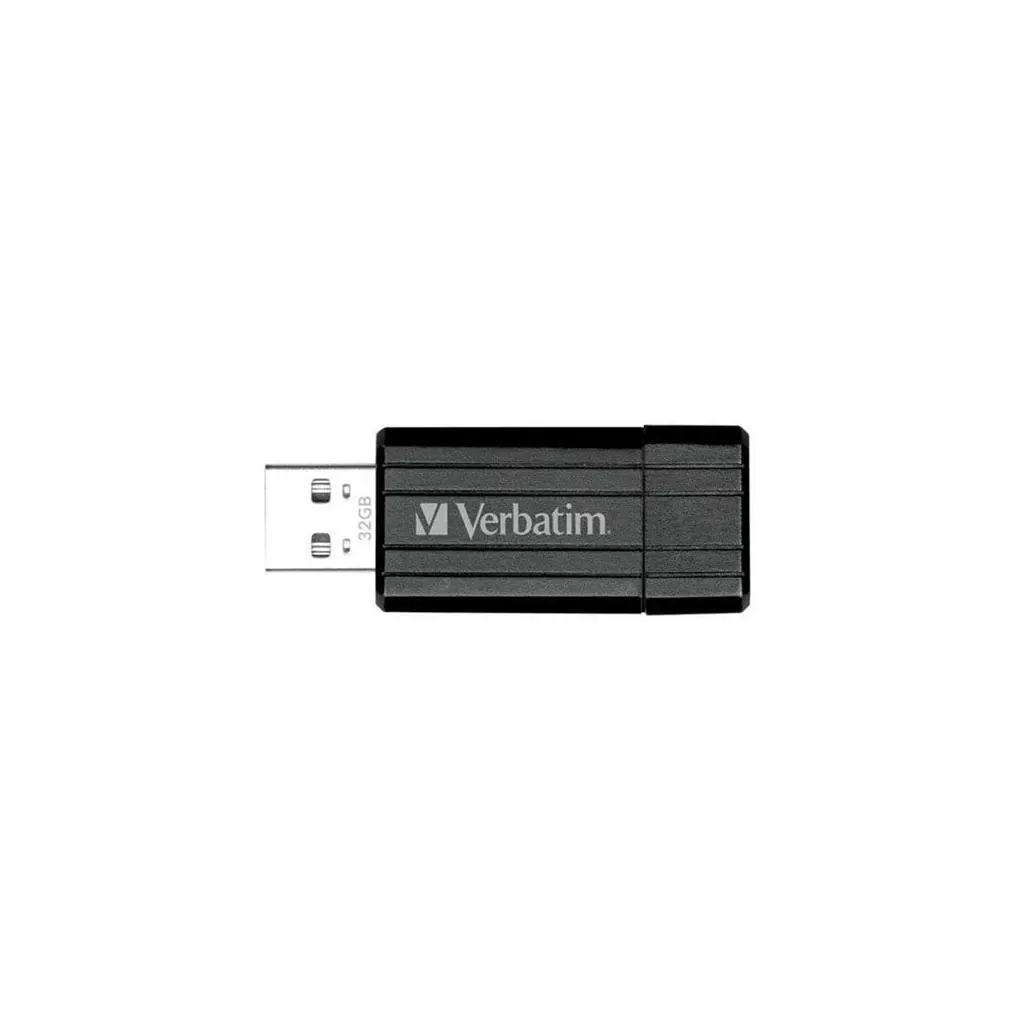 Obrázek produktu Verbatim USB flash disk PinStripe, 32GB, USB 2.0 - černá