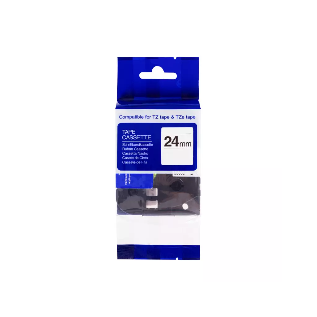 Obrázek produktu PRINTLINE kompatibilní páska s Brother TZE-251, TZ-251, 24mm, černý tisk/bílý podklad