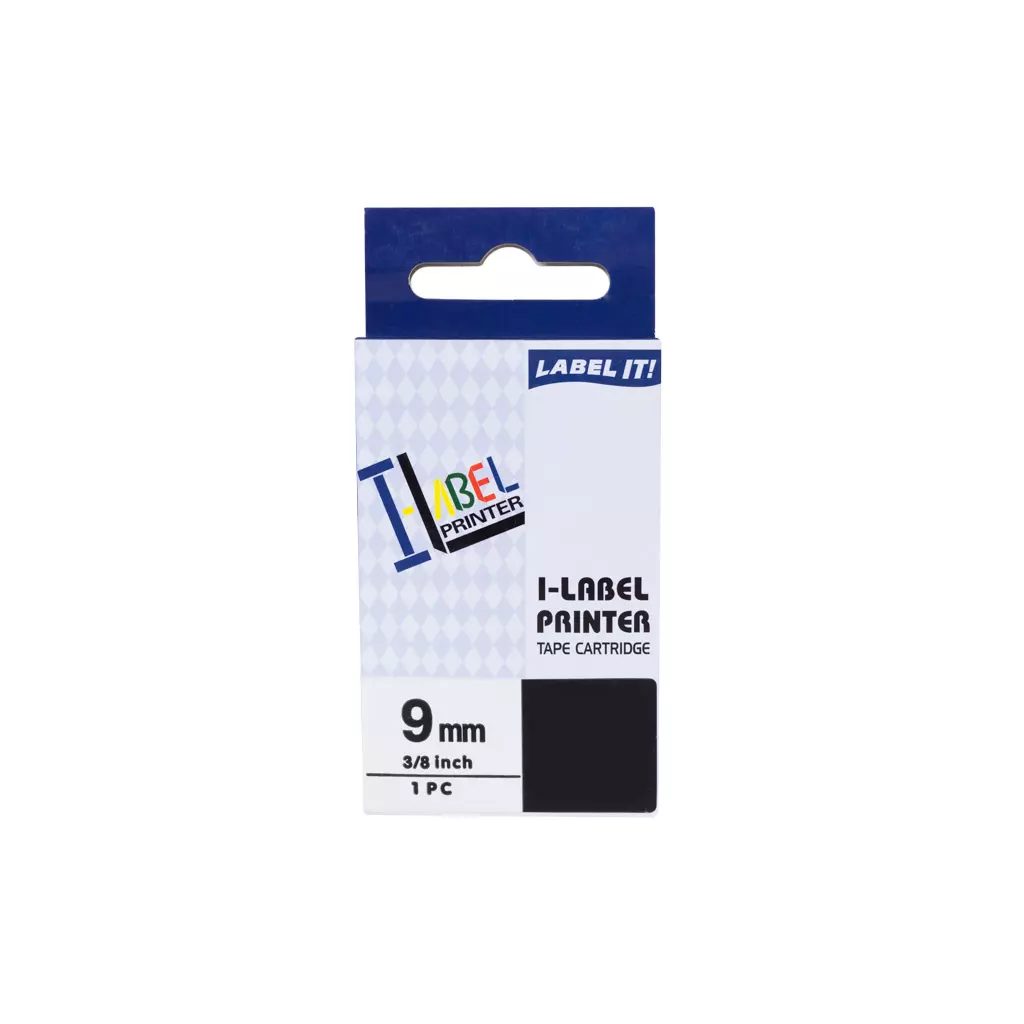 Obrázek produktu PRINTLINE kompatibilní páska s Casio, XR-9BU1, 9mm, 8m, černý tisk/modrý podklad