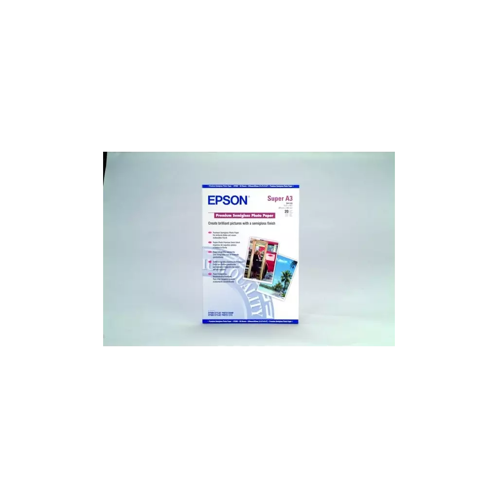 Obrázek produktu Epson Premium Semigloss Photo Paper, DIN A3+, 250g/m2, 20 list