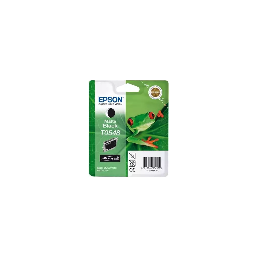 Obrázek produktu Epson T0548 Matte Black 13ml pro Stylus Photo R800/R1800 - originální - černá/black