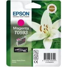 obrázek produktu Epson T0593 Magenta Ultra Chrome K3 13ml pro Stylus Photo R2400 - originální - purpurová/magenta