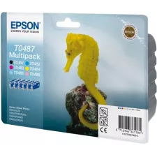 obrázek produktu Epson T0487 Multipack pro Stylus Photo R200,R300,R320,R340,RX500,RX600,RX620,RX640 - originální - žlutá/yellow