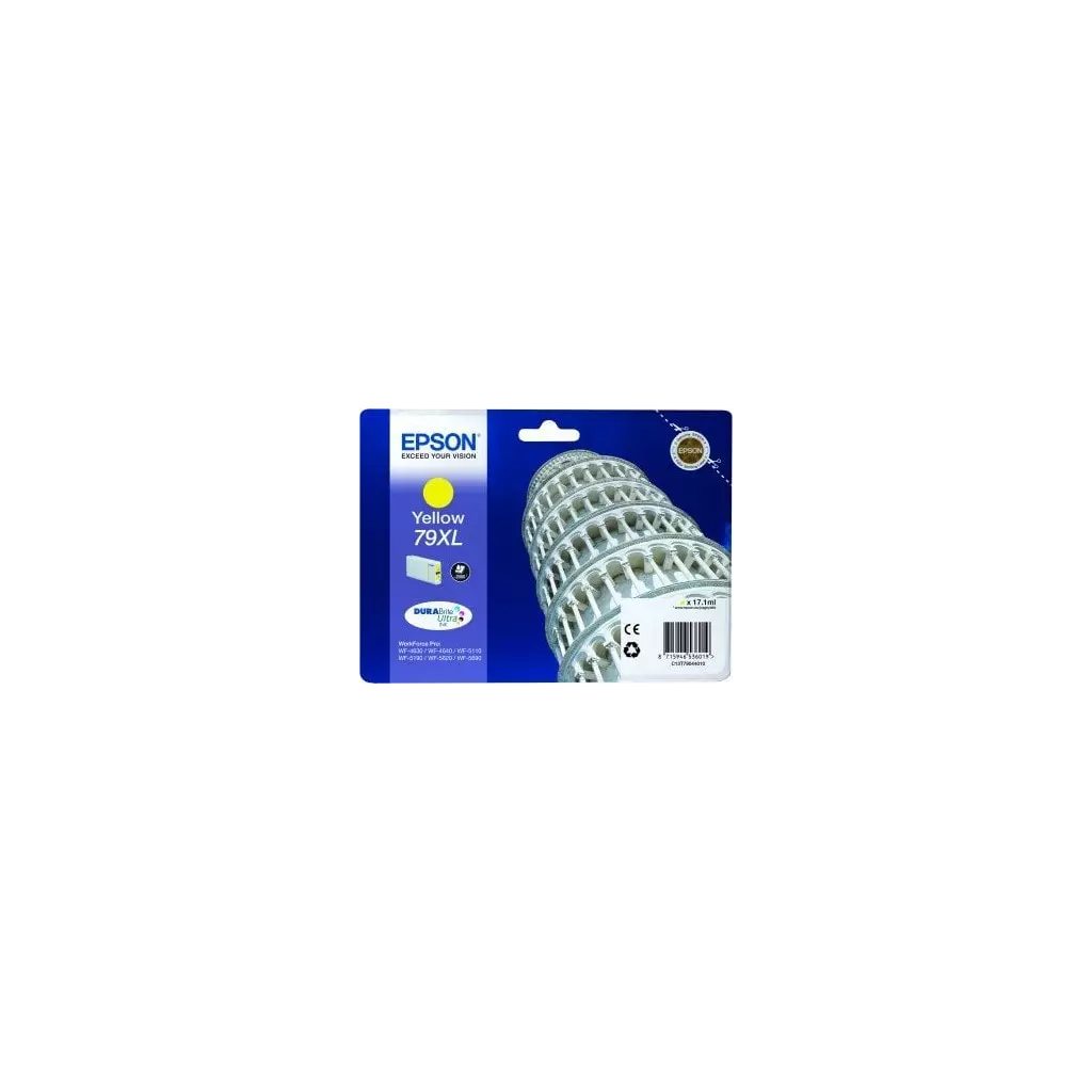 Obrázek produktu Epson T7904 XL Yellow, 17ml, pro série WF-5110DW,WF-5190DW,WF-5620DWF,WF-5690DWF - originální - žlutá/yellow
