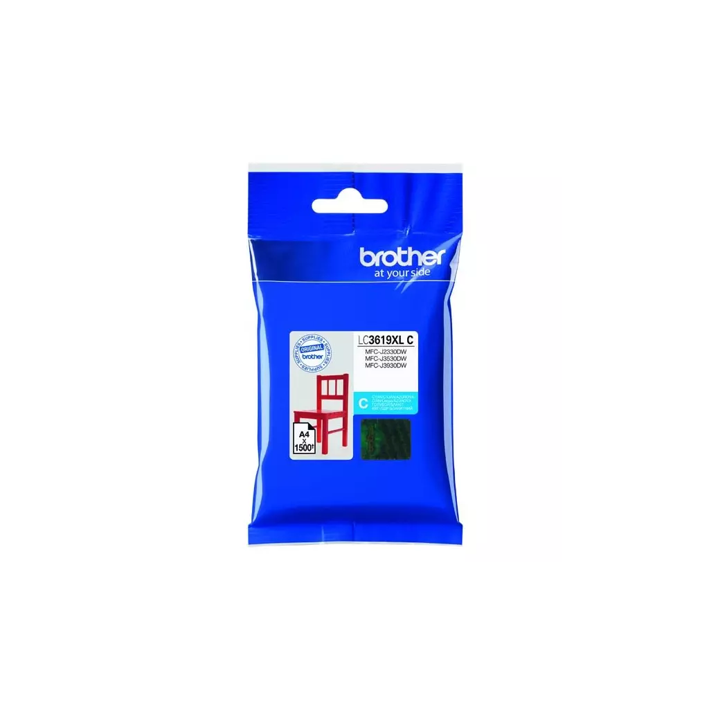 Obrázek produktu Brother LC-3619XLC azurová - originální - azurová/cyan