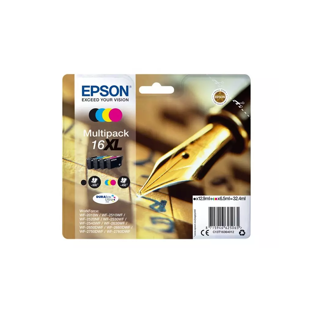 Obrázek produktu Epson T1636 16XL Series 'Pen and Crossword' multipack - originál - žlutá/yellow