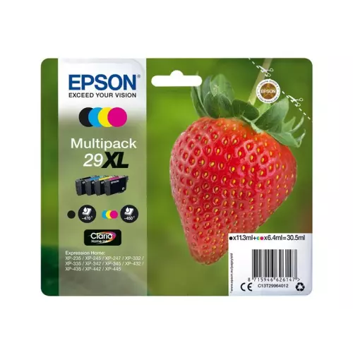 obrázek produktu Epson T2996 Multipack 4-barevná 29XL - originál - žlutá/yellow