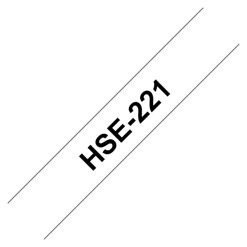 Obrázek produktu Brother HSe-221, bužírka bílá / černá (9 mm)