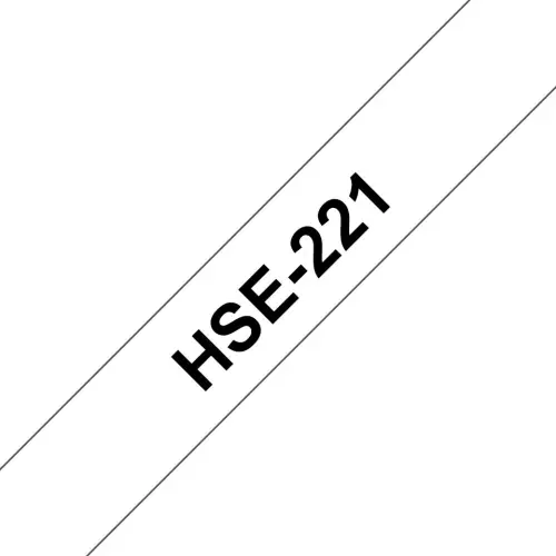 obrázek produktu Brother HSe-221, bužírka bílá / černá (9 mm)