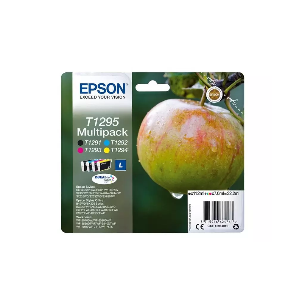 Obrázek produktu Epson T1295 Multipack 32,2ml pro Stylus SX420W/SX425W/SX525WD/SX620FW, Stylus Office BX305F/BX320FW/BX525WD/BX625FWD - originální - černá/black