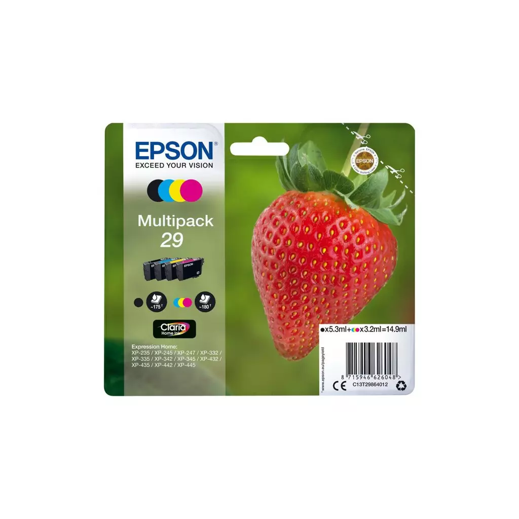 Obrázek produktu Epson T2986 Multipack 4-barevná 29 - originál - žlutá/yellow
