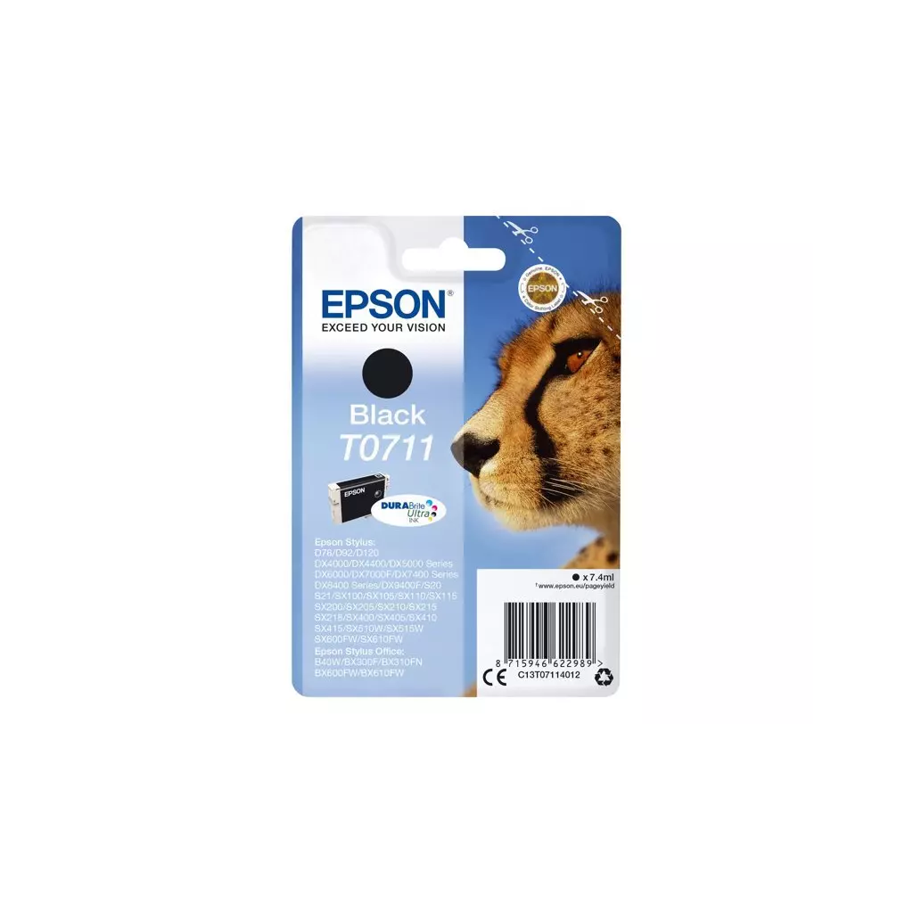 Obrázek produktu Epson T0711 černá - originál - černá/black