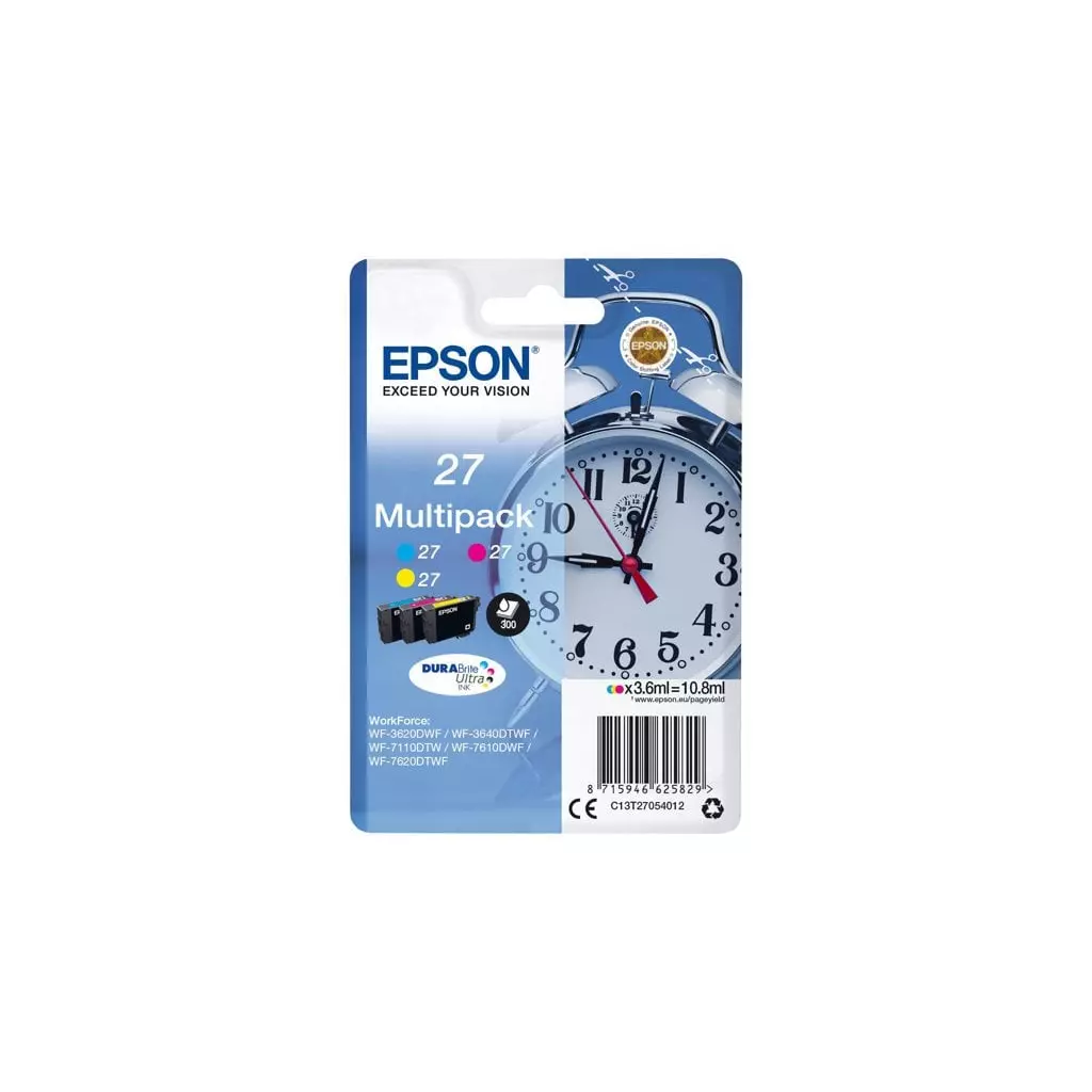 Obrázek produktu Epson Multipack 3-barevná 27 (C13T27054010) - originál - purpurová/magenta